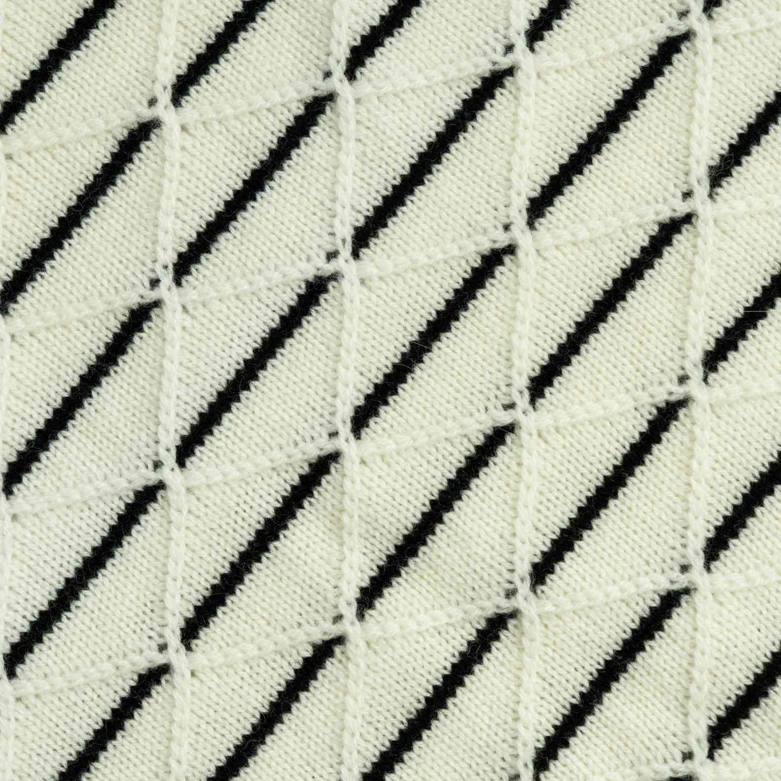 Sweater Vest Wool Crew Neck Sleeveless Geometric pattern contrast trim Style (3)